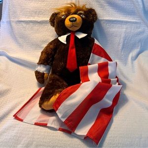 Trumpy Bear Deluxe 22”Plush President Donald Trump Bear W/American Flag Cape
